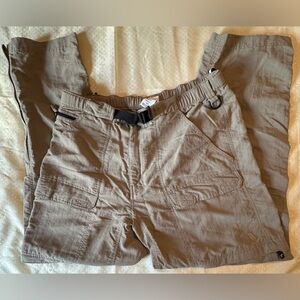The North Face Pants Men’s LARGE CONVERTIBLE BELTED CARGO Tan Hiking Pants
